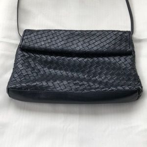 COPY - COPY - - Leather woven black purse bag 1970’s ? 1980’s ?